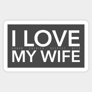 I LOVE MY WIFE Sticker